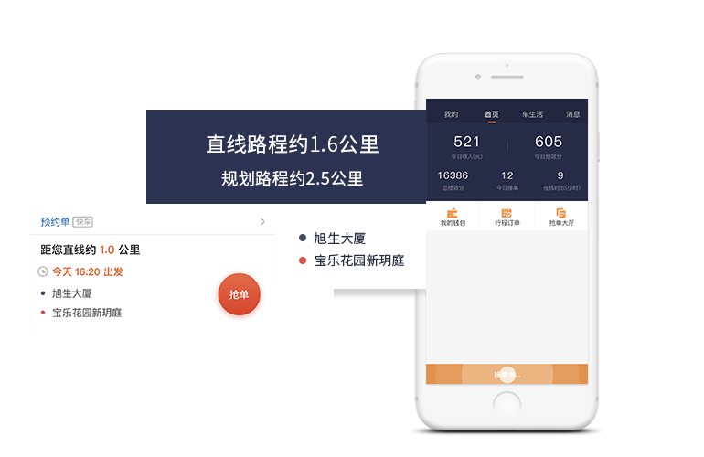 搶單/派單模式，百秒應(yīng)答